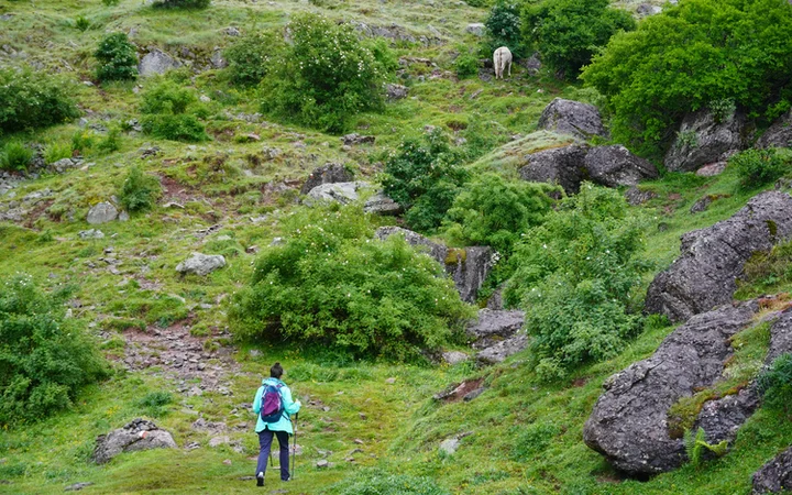 Tramo de subida valle de Aguas Tuertas