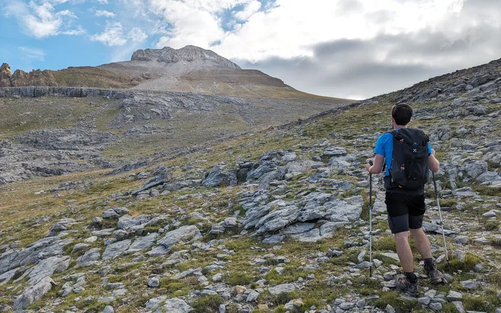 Camino hacia la cima de Collarada