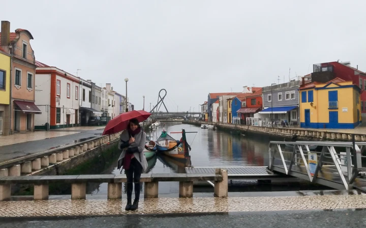 Canales de Aveiro durante nuestra excursión desde Oporto