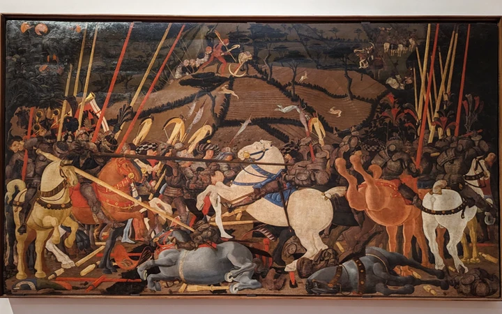 La batalla de San Romano - Galería Uffizi
