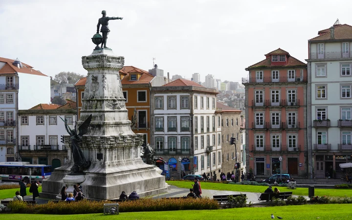 Jardín del Infante Dom Henrique en el centro de Oporto