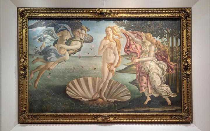 Nacimiento de Venus - Galería Uffizi