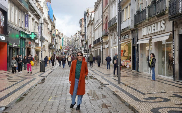 Rua santa catarina en Oporto