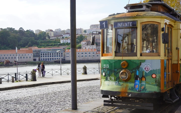 Tranvía de la ciudad de Oporto