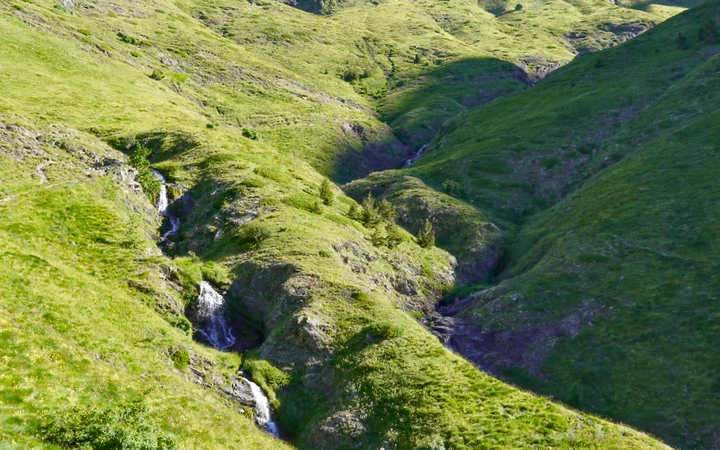 Primer cruce del barranco de Bernatuara