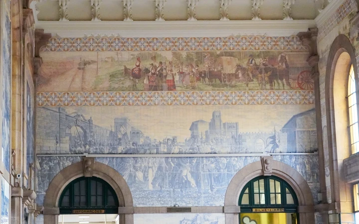 Interior de la Estación de Sao Bento de Oporto