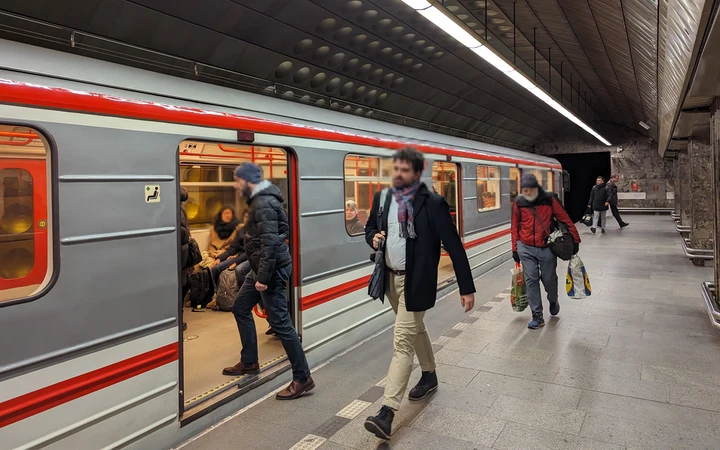 Vagón del metro de Praga