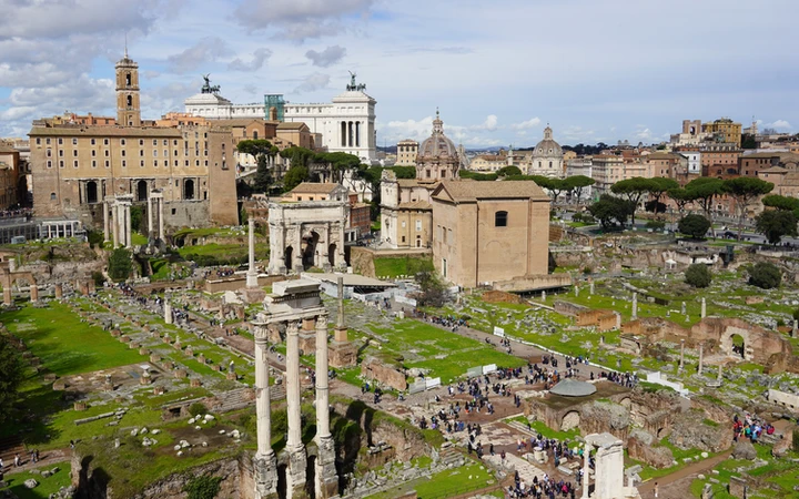 Vistas del Foro Romano desde el Monte Palatino