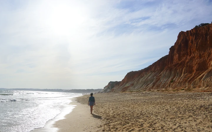 Playa de Falesia en el Algarve