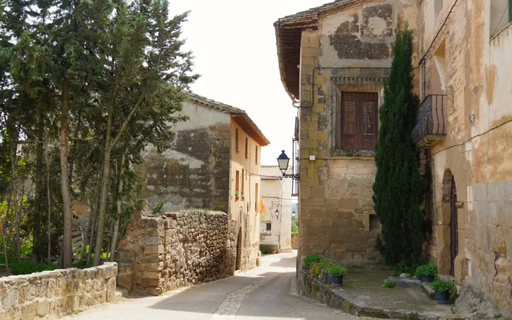 Calles del pequeño pueblo de Morrano
