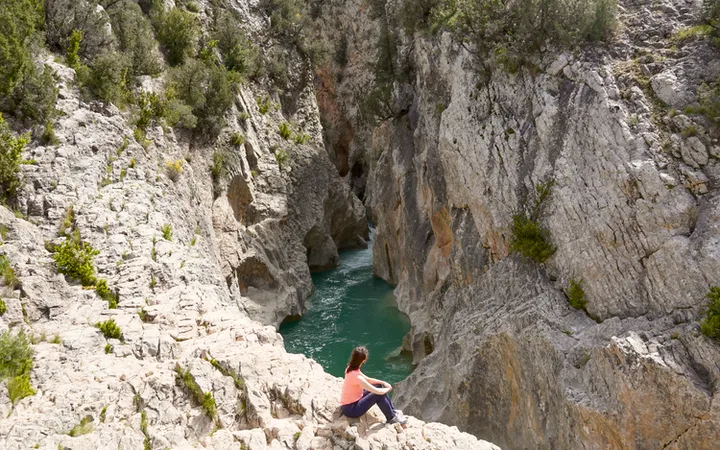 Fuente de Tamara en la Sierra de Guara