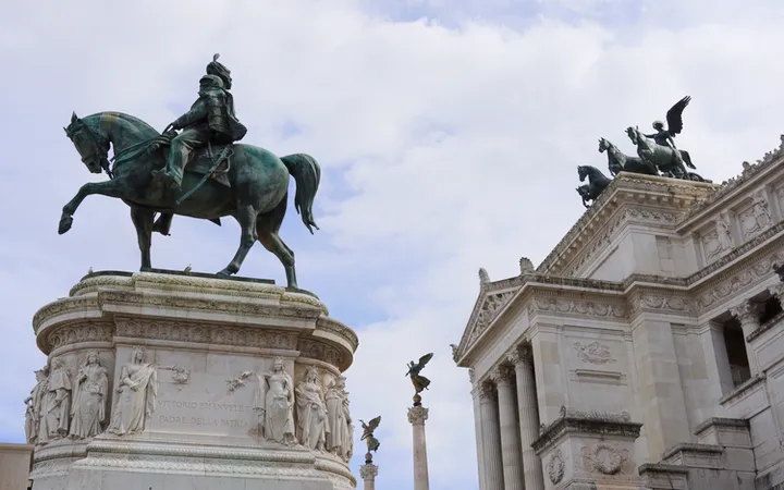 Esculturas del Monumento Nazionale a Vittorio Emanuele II