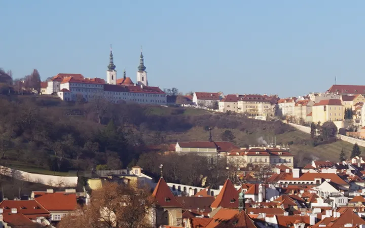 Vistas del barrio de Hradčany y Monasterio de Strahov