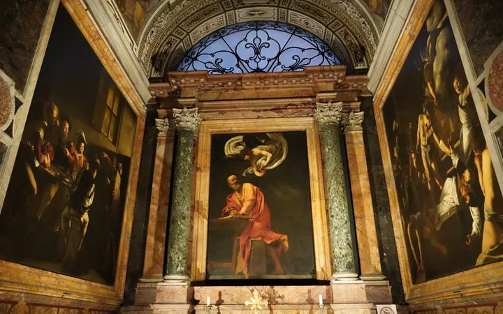 Lienzos sobre San Mateo de Caravaggio