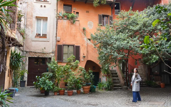 Rincón escondido en el centro de Roma