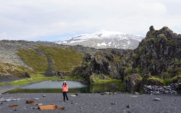 Playa negra de Djúpalónssandur