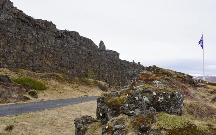 Lögberg o Roca de da Ley en el Parque Nacional de Thingvellir