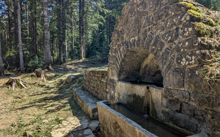 Fuente del Paco en el entorno de Villanúa