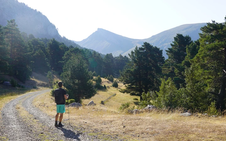 Tramo de pista entre la Trapa y la Espata