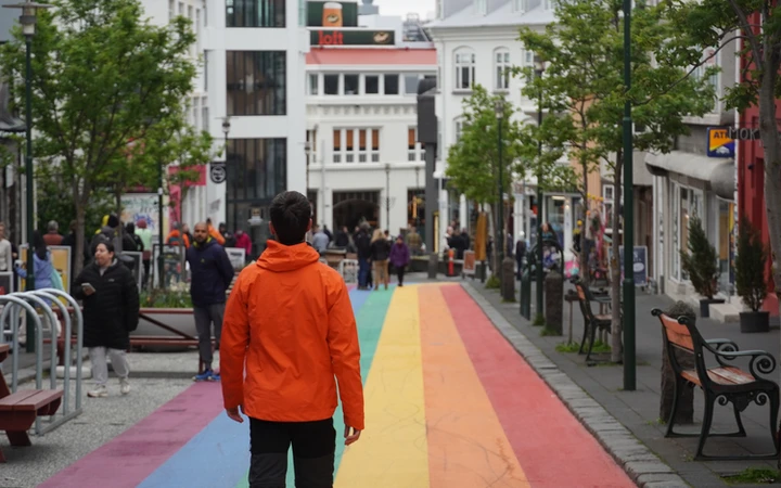 Una de las calles más famosas de Reikiavik