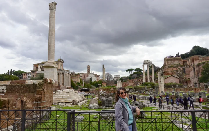 Ruinas del Foro Romano durante nuestra visita