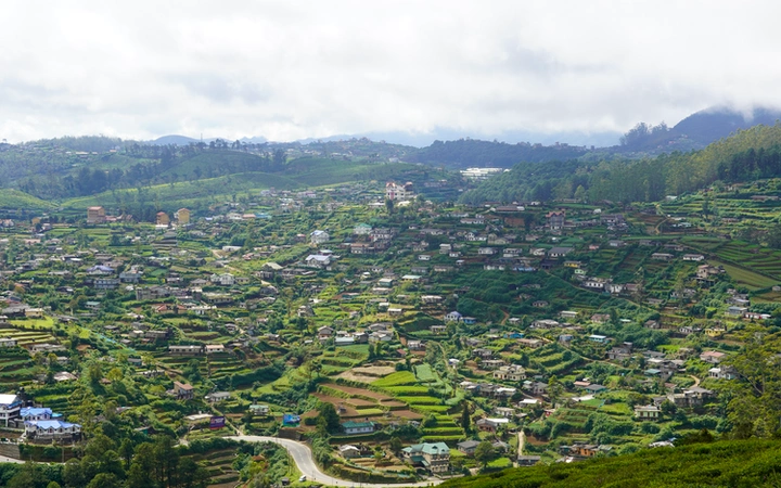 Vistas de Nuwara Eliya con sus terrazas