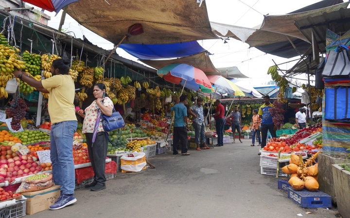 Qué ver en Kandy: Puestos de fruta del Mercado Central