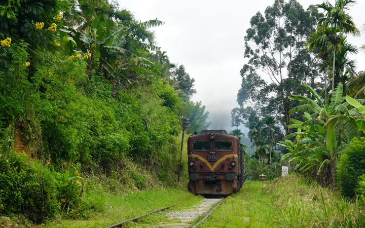 Tren de Ella a Kandy pasando durante el regreso