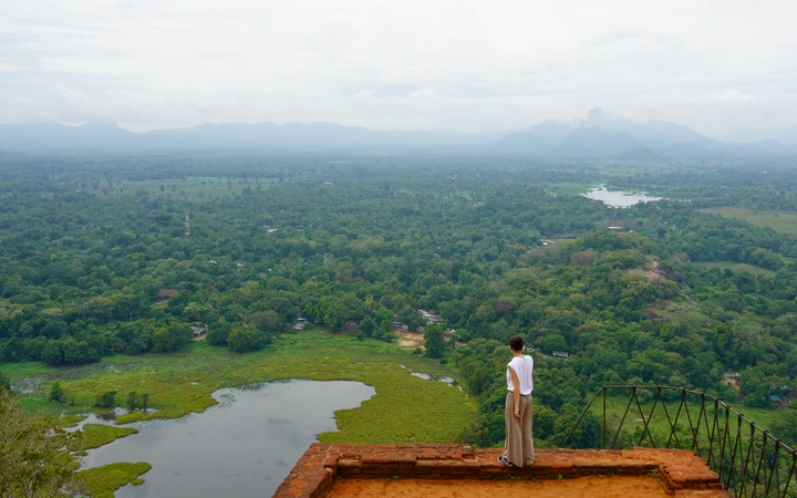 Vistas desde la parte alta de la roca de Sigiriya