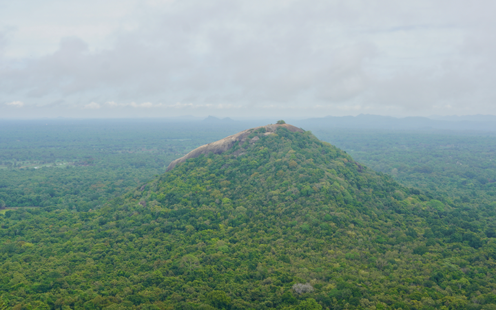 Vistas de Pindurangala Rock en Sri Lanka
