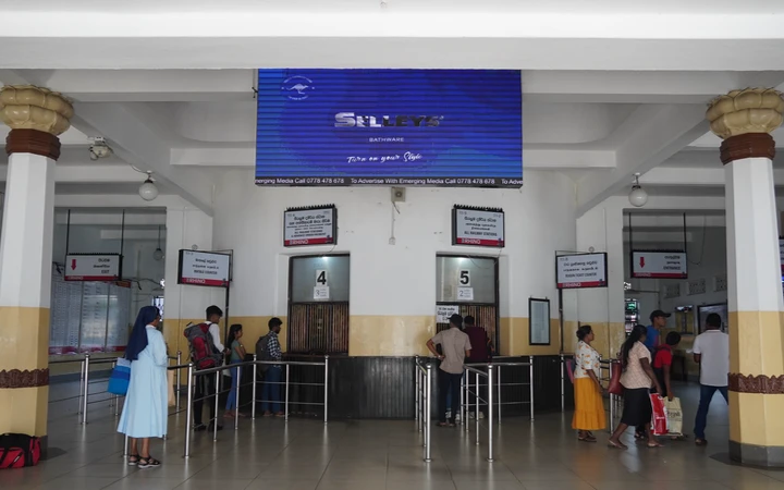 Taquillas de la estación de tren de Kandy