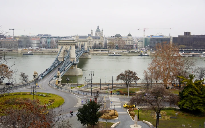 Vistas durante la subida al Castillo de Buda