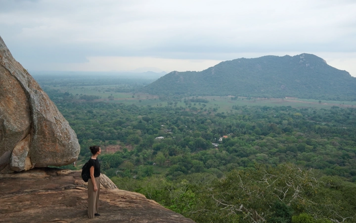 Vistas desde Mihintale de esta parte de Sri Lanka