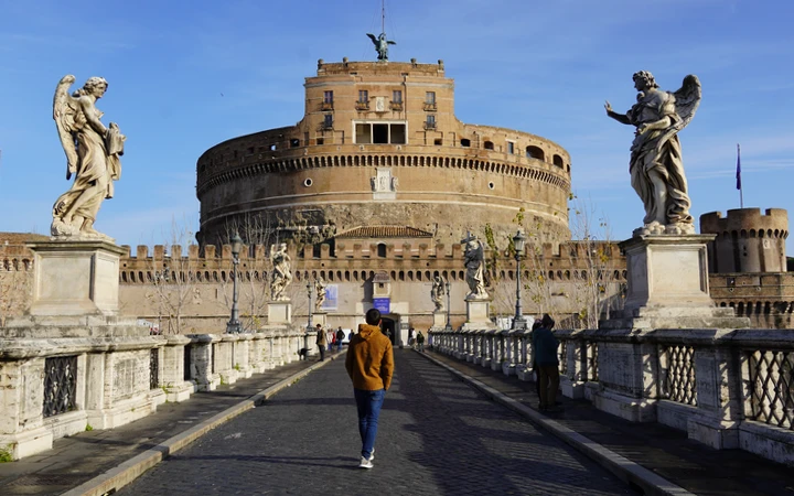 Puente Sant'Angelo y Castillo de Sant'Angelo en Roma