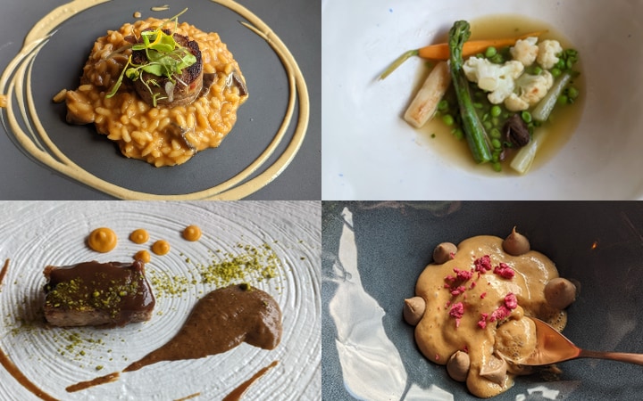 Platos del restaurante La Terrazeta en Bielsa