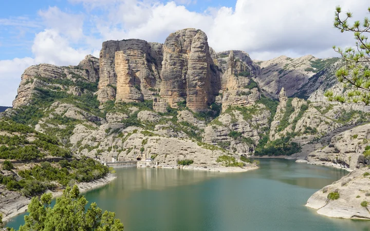 Embalse de Vadiello en la Sierra de Guara
