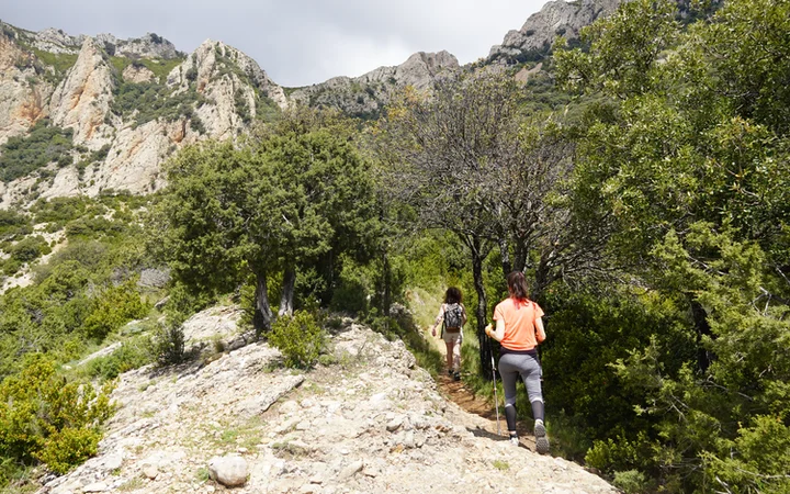 Inicio de la Senda de los Burros desde el collado