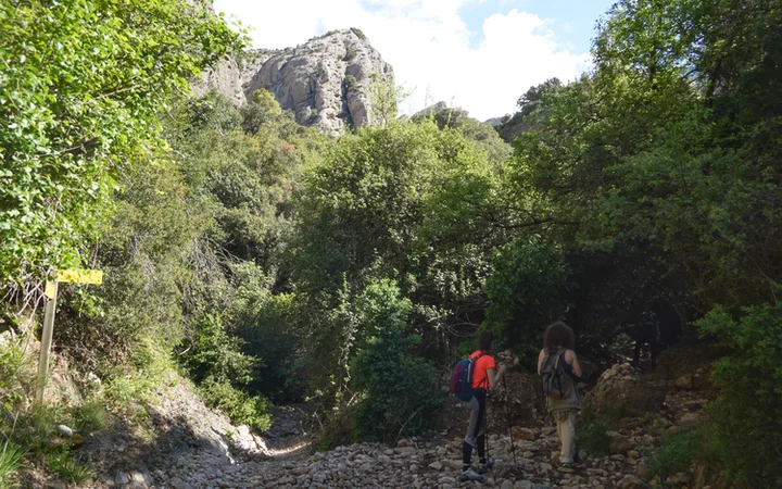 Primer desvío hacia la Ermita de San Martín de la Val d'Onsera