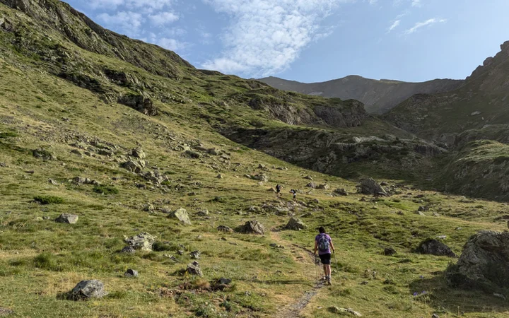 Camino hacia e collado de Las Puertas