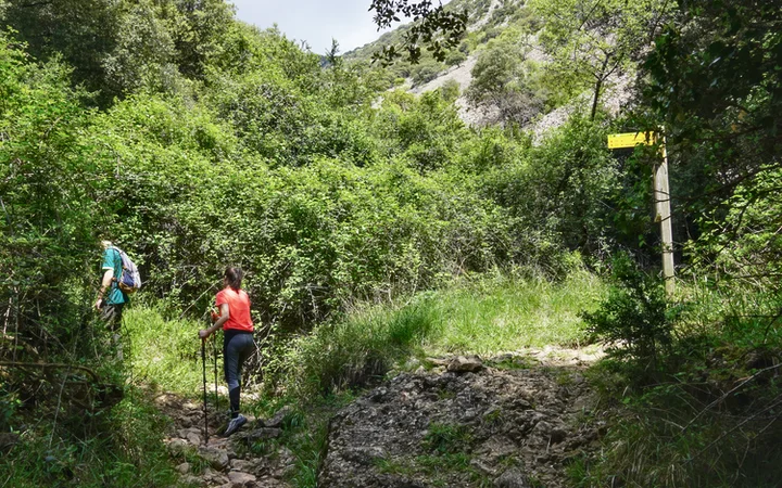 Segundo desvío hacia la Ermita de San Martín de la Val d'Onsera