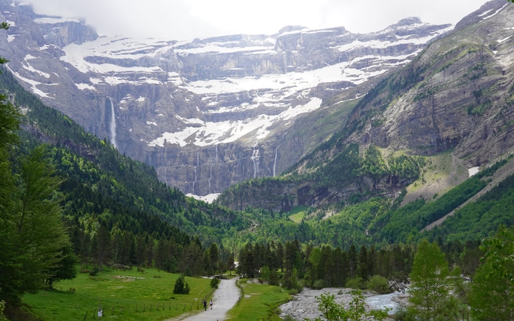 Vistas del tramo final hacia el Circo de Gavarnie