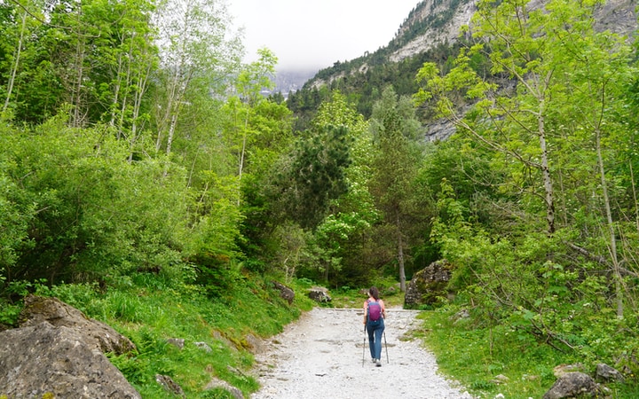 Tramo de subida hasta el Hôtel du Cirque et de la Cascade