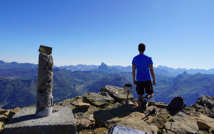Cima del pico Aspe a 2.645 metros de altura