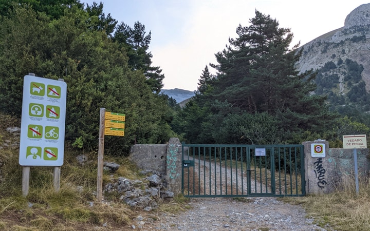 Inicio de la ruta al pico Aspe desde La Cleta