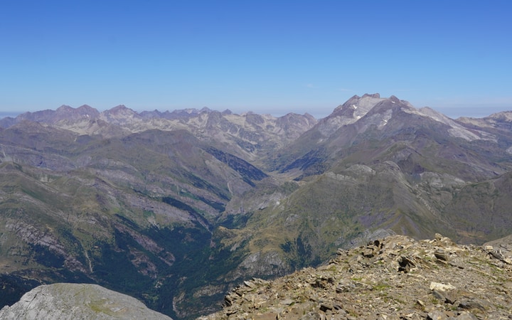 Vistas del Vignemale y Bujaruelo desde el pico Mondarruego