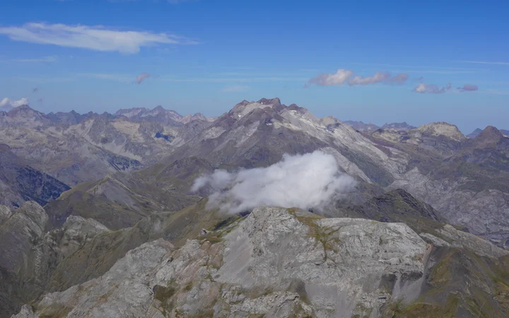 Vistas del Vignemale y los picos de Panticosa