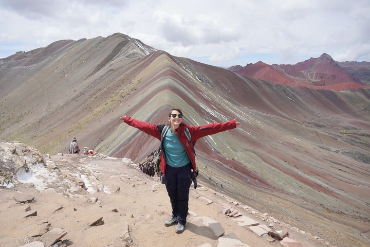 Vistas de la montaña de colores Vinicunca