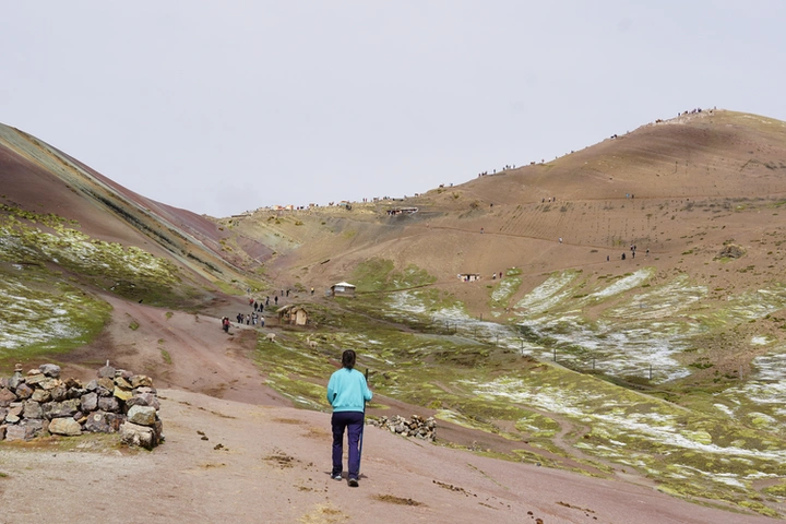 Parte final de la subida a la Montaña de los 7 Colores
