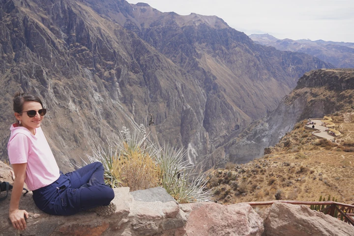 Vistas del Cañón del Colca desde Cruz del Condor