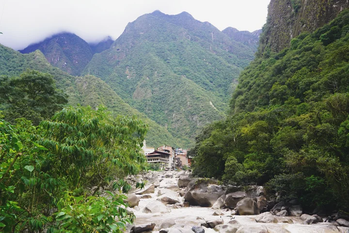 Llegada al pueblo de Aguas Calientes